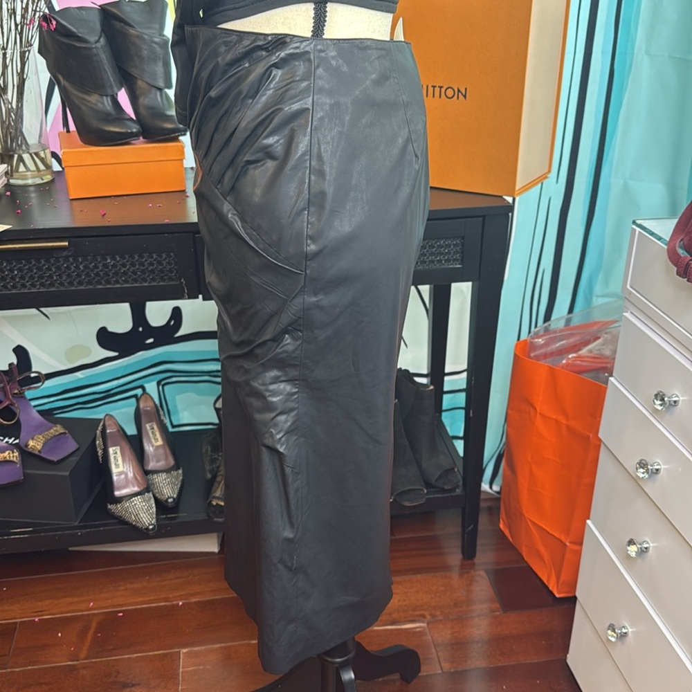 MSGM polyurethane skirt with tags - Picture 2 of 5